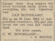 Overlijdens advertentie
de Waarheid 14-7-1945